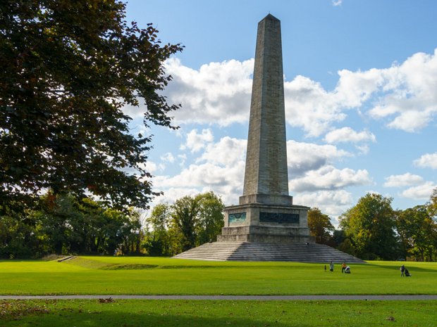 WELLINGTON OBELISK The Wellington Monument in Phoenix Park, a towering obelisk marking the Dublin skyline, stands as a somewhat ironic...