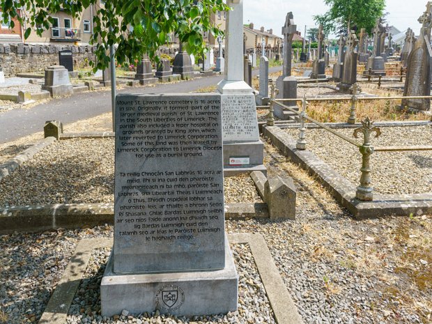 WRITTEN IN STONE Mount St Lawrence graveyard, located in the South Liberties, has been the primary place of burial in Limerick City for...