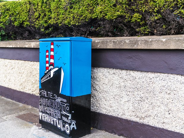 BY KAT ENNIS - UPDATE This painted utility box can be found on Conquer Hill, along Clontarf Road in Dublin 3. It offers a unique perspective...