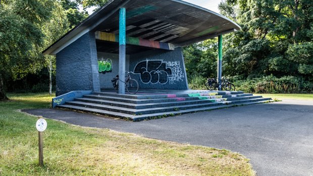 OLD BANDSTAND Towards the east of Bushy Park, not far from the duck pond, lies a curious structure: a fan-shaped bandstand nestled at...